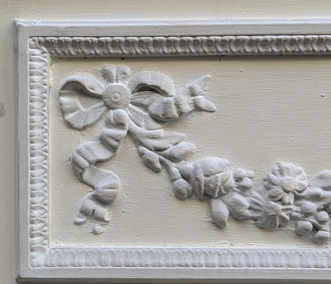 Trumeau in stucco and painted wood in the Louis XVI style-3