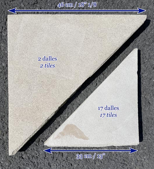 Set of 8,5 m² of stone flooring-6