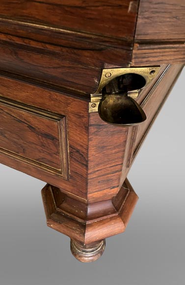 BRUNSWICK COMPANY, imposing French billiard table in veneer BRUNSWICK COMPANY, imposing French billiard table in veneer-5