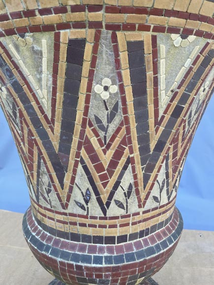 Four mosaic garden vases-8