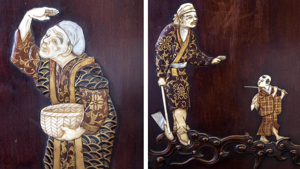 Gabriel VIARDOT, Japanese-style bedroom furniture set-20