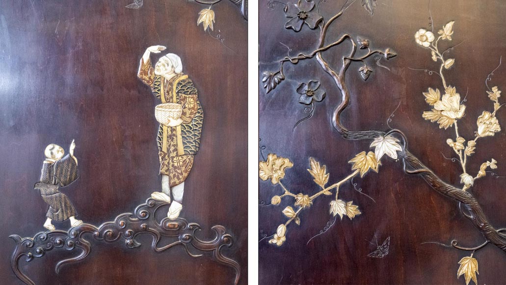 Gabriel VIARDOT, Japanese-style bedroom furniture set-21