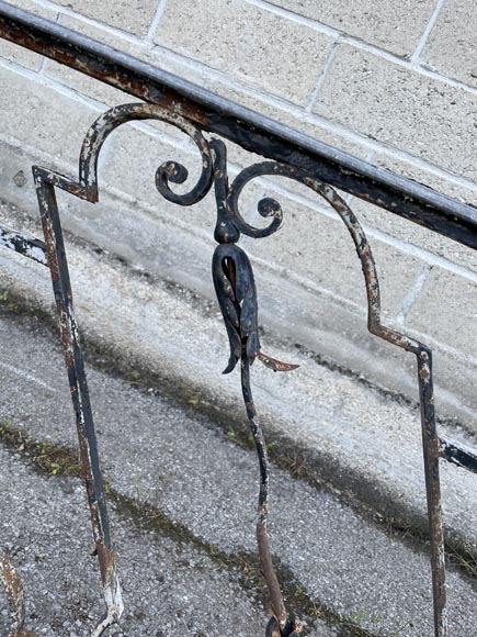 Long pair of staircase railings in the Napoleon III style, 18th century-8