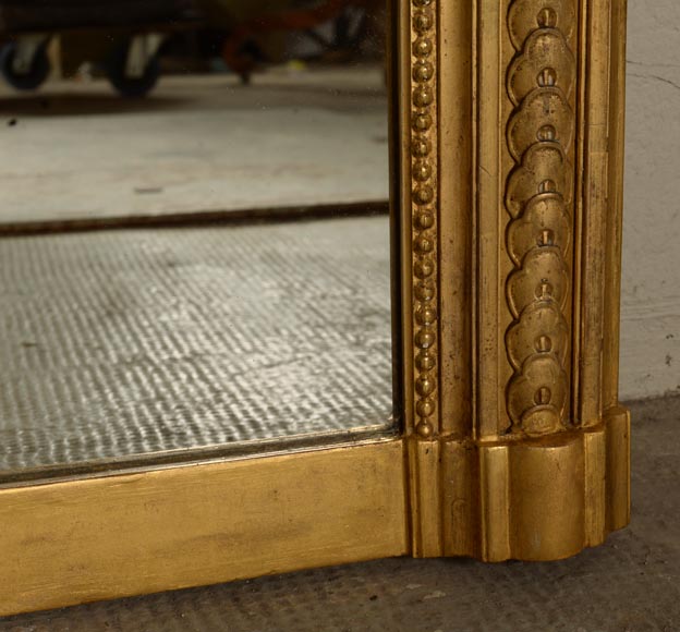 Napoleon III trumeau in giltwood and gilded stucco-9
