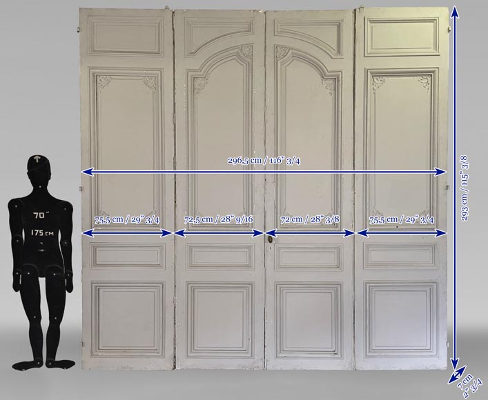 Large quadruple door with Napoleon III decor-18