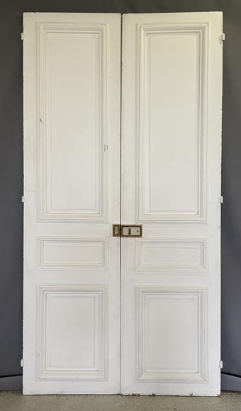 Important set of 11 molded double doors-1