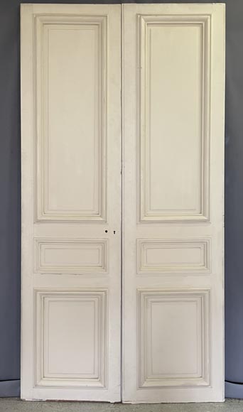 Important set of 11 molded double doors-5