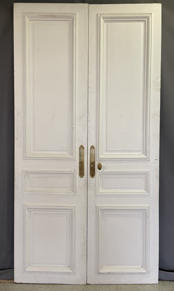 Important set of 11 molded double doors-9