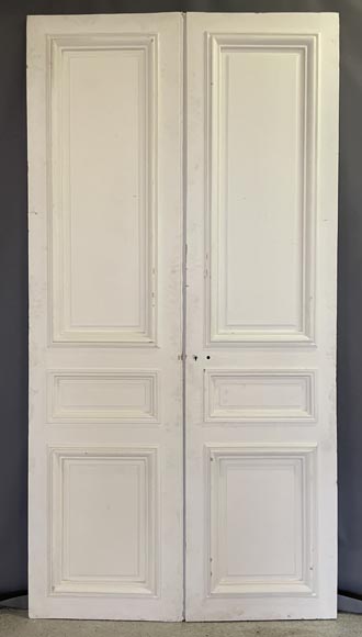 Important set of 11 molded double doors-13
