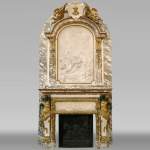 Extraordinary monumental fireplace signed by Jules Allard and Louis Ardisson coming from the Berwind Estate, Fifth Avenue, New York