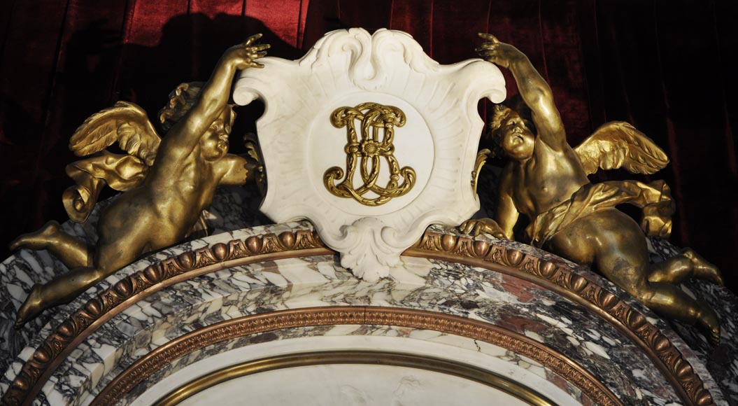 Extraordinary monumental fireplace signed by Jules Allard and