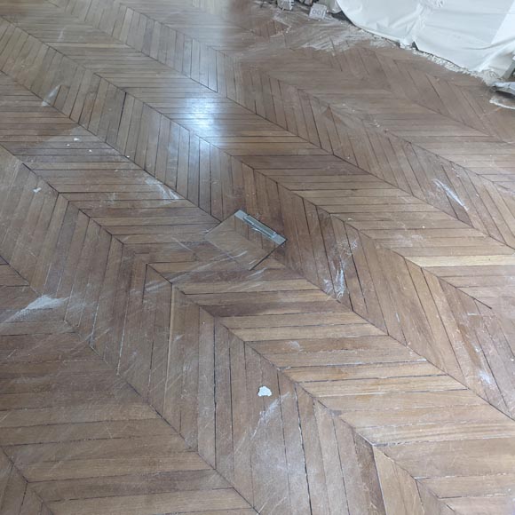 41 m² lot of Point de Hongrie parquet flooring-0