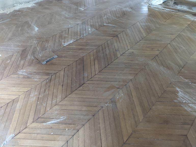 41 m² lot of Point de Hongrie parquet flooring-1