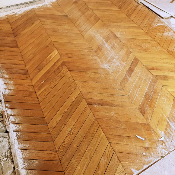 Approx. 15 m² of Point de Hongrie parquet flooring-0