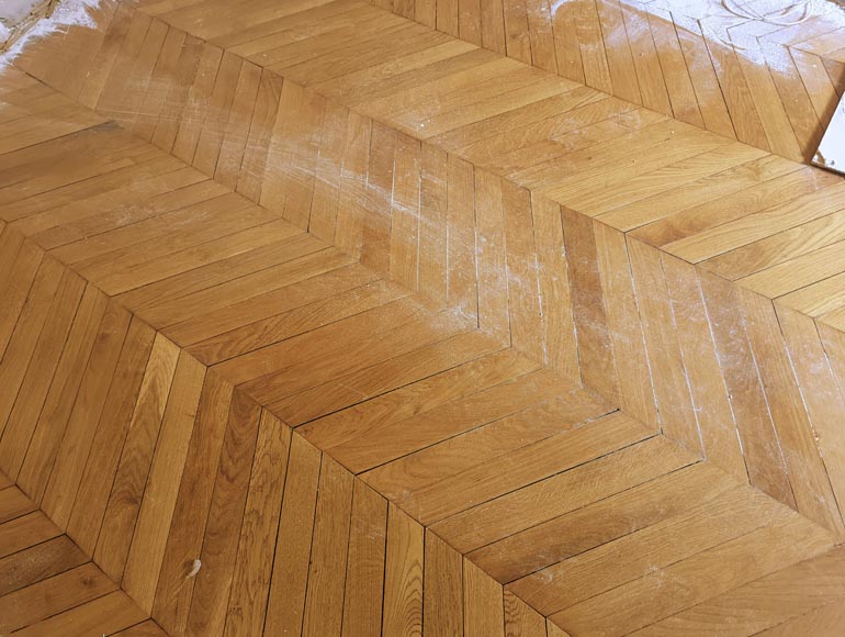 Approx. 15 m² of Point de Hongrie parquet flooring-3