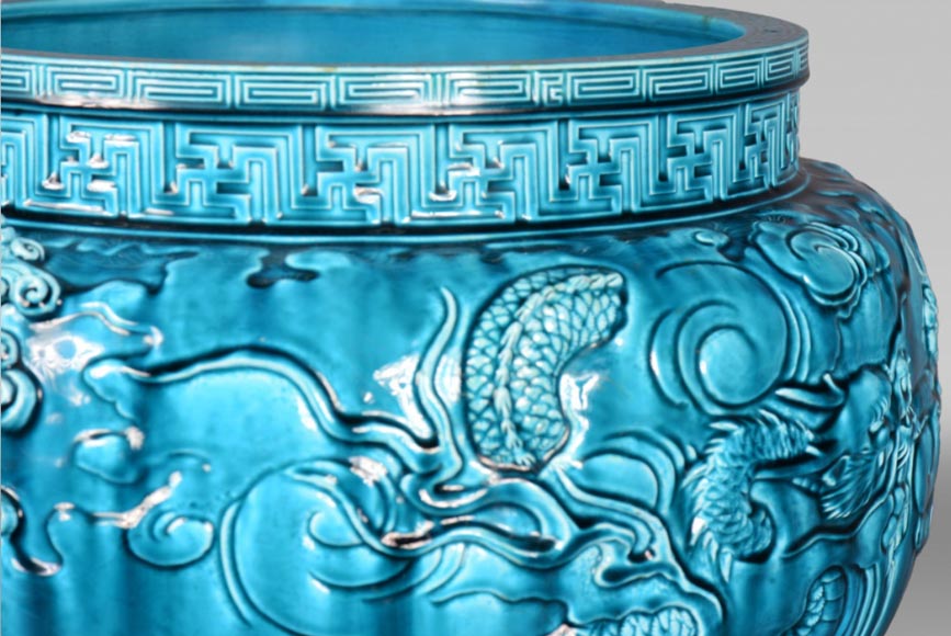 Inspired by the arts of the Far East : The large blue vase by Théodore Deck-3