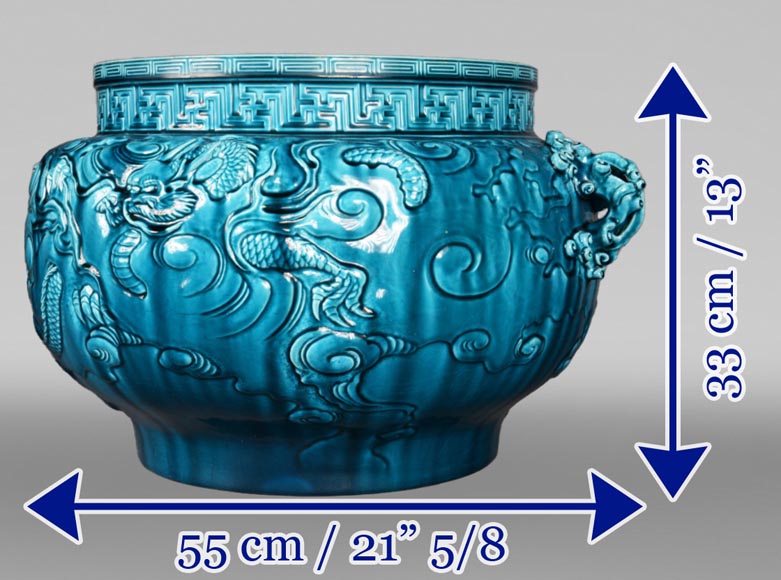 Inspired by the arts of the Far East : The large blue vase by Théodore Deck-13