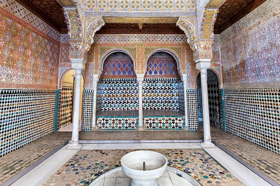 Alhambra Palace, in Granada in Spain
