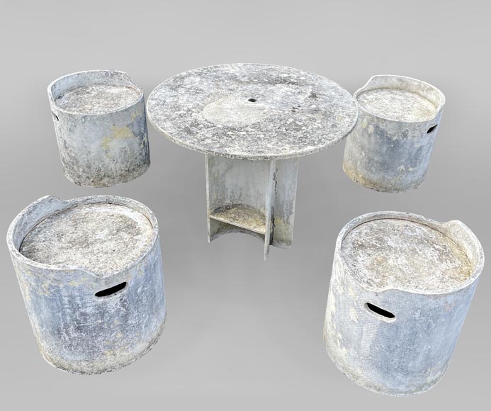 Concrete garden furniture attributed to Willy Guhl Garden furniture