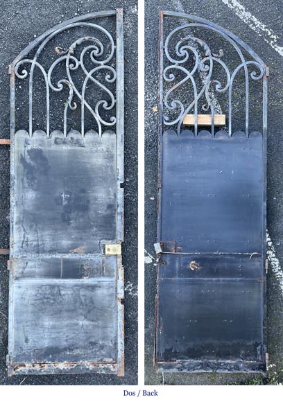 Large wrought iron gate in the Napoleon III style-4