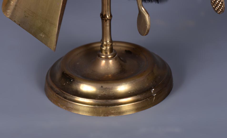 Modern brass mantelpiece tool set-5