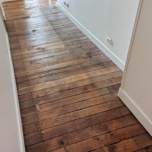 About 7 m² of straight parquet flooring-0