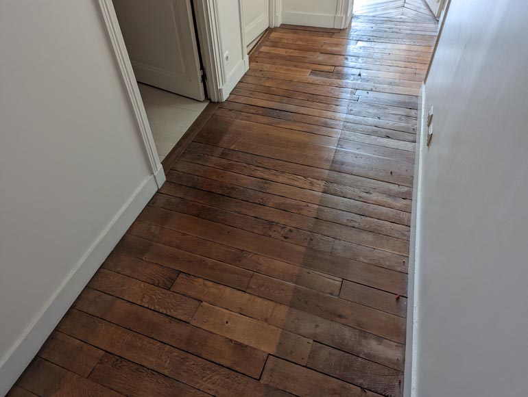 About 7 m² of straight parquet flooring-2