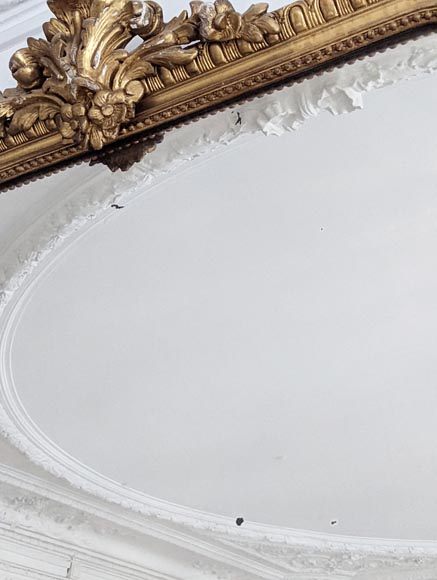 Regency-style gilded trumeau-2
