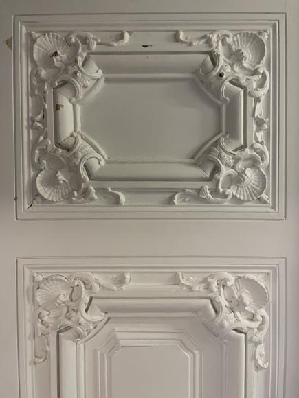 Pair of large, richly decorated Napoleon III-style double doors-9