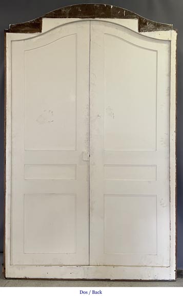 Double curved cupboard door with frame-7