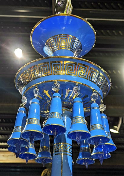 Baccarat opaline chandelier - Chandeliers, ceiling lamps