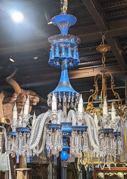 Baccarat opaline chandelier - Chandeliers, ceiling lamps