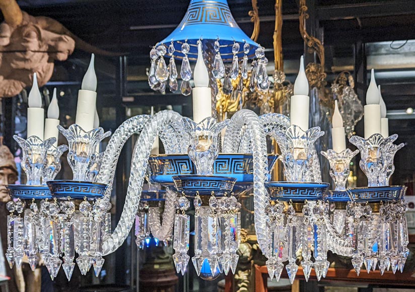 Baccarat opaline chandelier-5