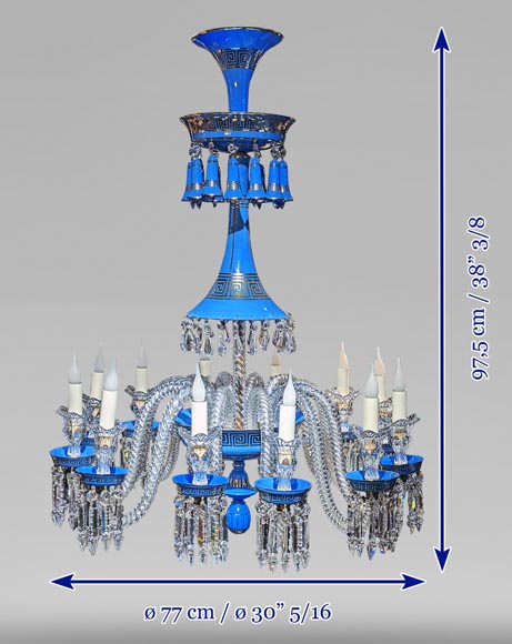 Baccarat opaline chandelier-8