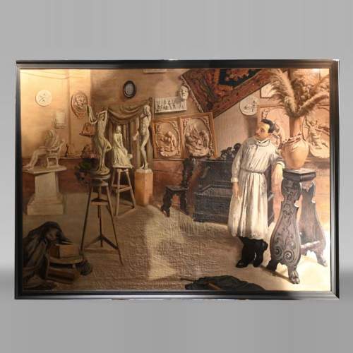 Italian School, 19th Century – The Sculptor’s Studio