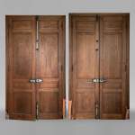 Pair of double wooden doors, 2.5 m high