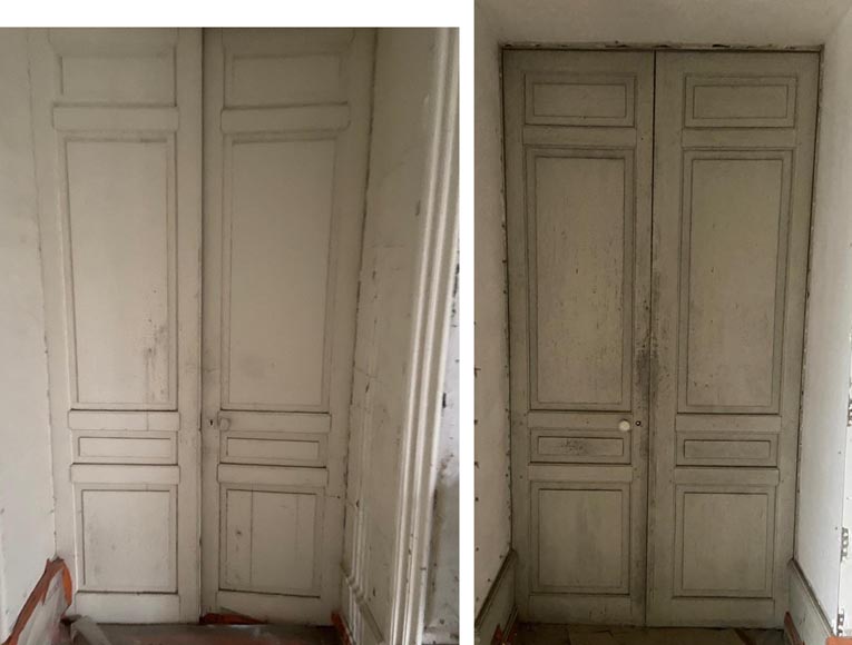 Pair of double wooden doors, 2.5 m high-1