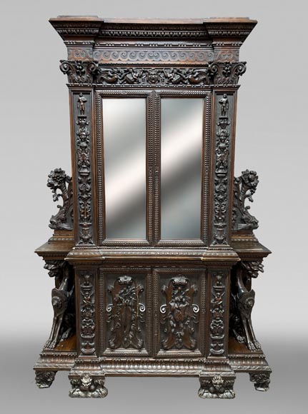 Neo-Renaissance cabinet, Napoleon III era Neo-Renaissance cabinet, Napoleon III era-0