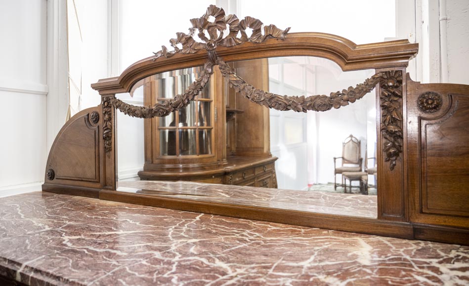 Louis XVI style dining room carved in walnut wood-11