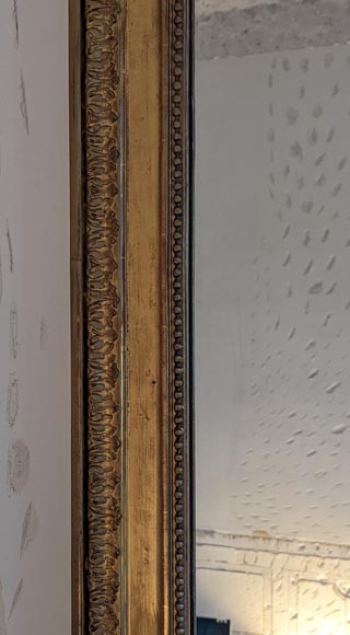 Louis XVI-style gilded trumeau with double laurel wreath-5
