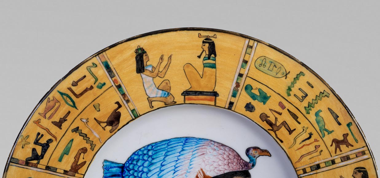 Albert ANKER (painter), Théodore DECK (ceramist), Ornamental Dish “Cleopatra”, 1869-4