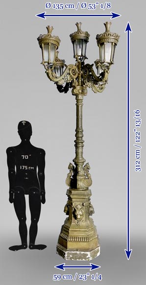 Set of Napoleon III-style floor lamps-10
