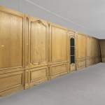 Oak woodwork paneling in the Louis XV style