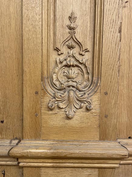 Oak woodwork paneling in the Louis XV style-2