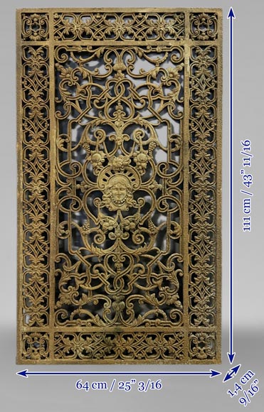 Cast-iron front-door grille-6