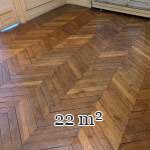 22 m² lot of point de Hongrie parquet flooring