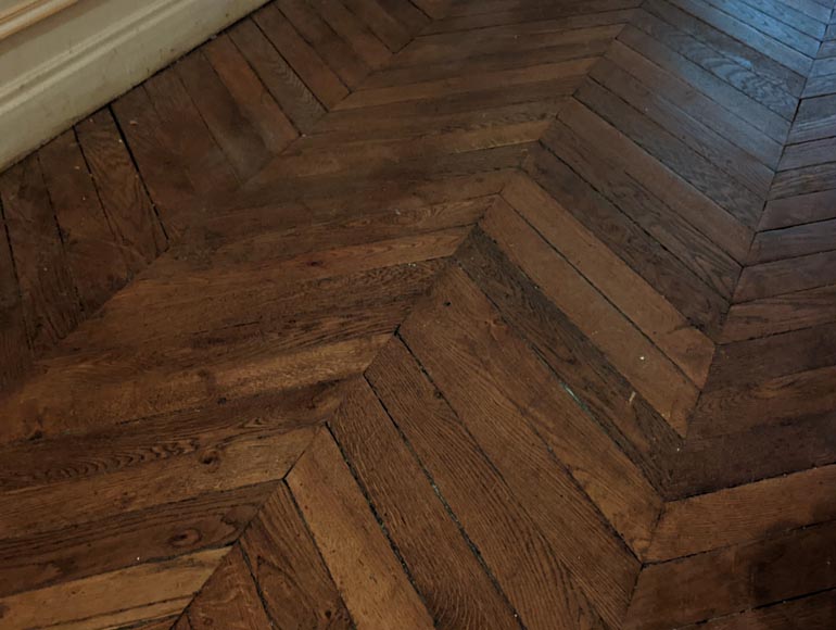 18 m² lot of point de Hongrie parquet flooring-3