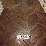 18 m² lot of point de Hongrie parquet flooring