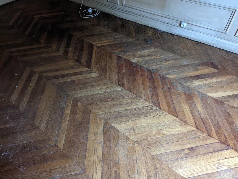 12 m² lot of herringbone parquet-1