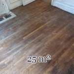 25 m² of oak parquet flooring